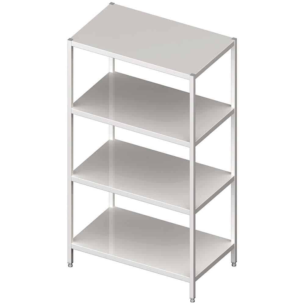Regał magazynowy,półki pełne 800x600x1800 skręcany Stalgast 981856080