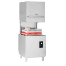 Zmywarka kapturowa do naczyń stołowych z koszem 500x500, 675x675x1440 ASBER GE-H500