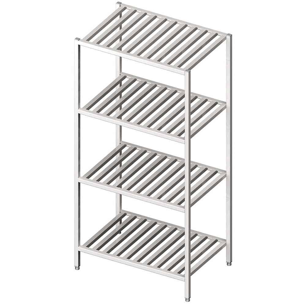 Regał magazynowy,półki gretingowe 1000x400x1800 spawany Stalgast 981874100
