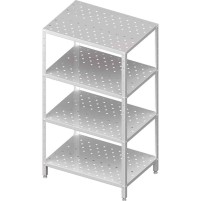 Regał magazynowy,półki perforowane 1200x700x1800 skręcany Stalgast 981897120