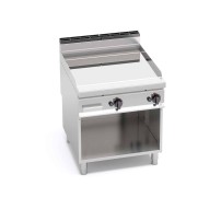 Płyta grillowa gazowa gładka chromowana 800x900x900 Bertos G9FL8M-2/CPD