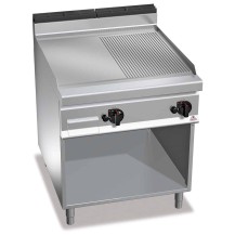 Płyta gazowa 1/2 gładka + 1/2 ryflowana 800x900x900 Bertos G9FM8M-2