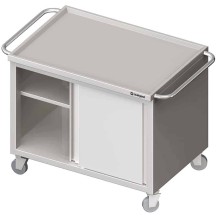 Wózek z szafką, drzwi suwane 1000x600x850 mm Stalgast 982046100