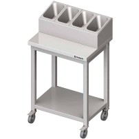 Pomocnik kelnerski 655x500x1100 mm (4 GN) skręcany Stalgast 982055065