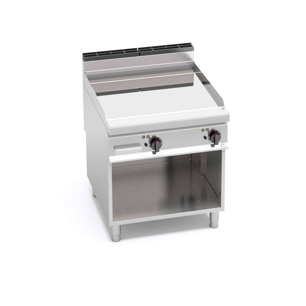 Płyta grillowa elektryczna gładka chromowana 800x900x900 Bertos E9FL8M-2/CPD