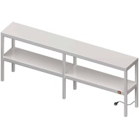 Nadstawka grzewcza na stół podwójna  1600x300x700 mm Stalgast 982233160