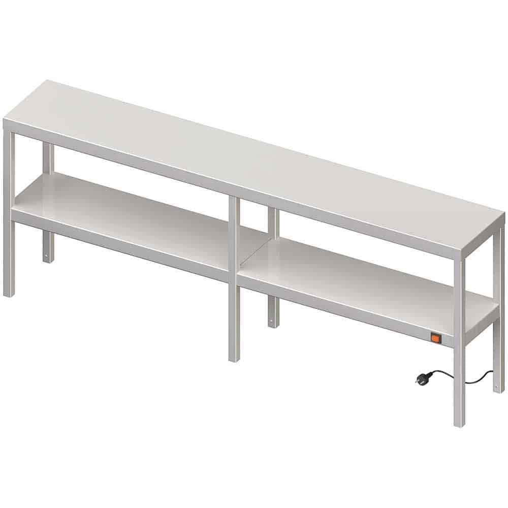 Nadstawka grzewcza na stół podwójna  1900x300x700 mm Stalgast 982233190