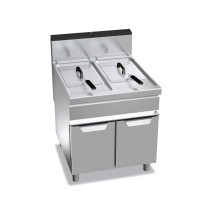 Frytownica gazowa 2x20L 2-komorowa 800x900x900 Bertos 9GL20+20M