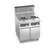 Frytownica gazowa 2x20L 2-komorowa 800x900x900, sterowanie elektroniczne Bertos 9GL20+20M-BF