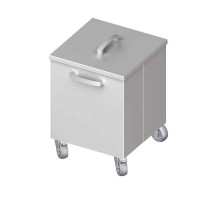 Pojemnik na odpadki jezdny 350x350x500 mm Stalgast 982343550