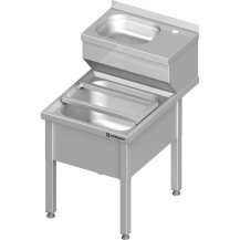 Umywalka porządkowa 500x700x850 mm Stalgast 982357050