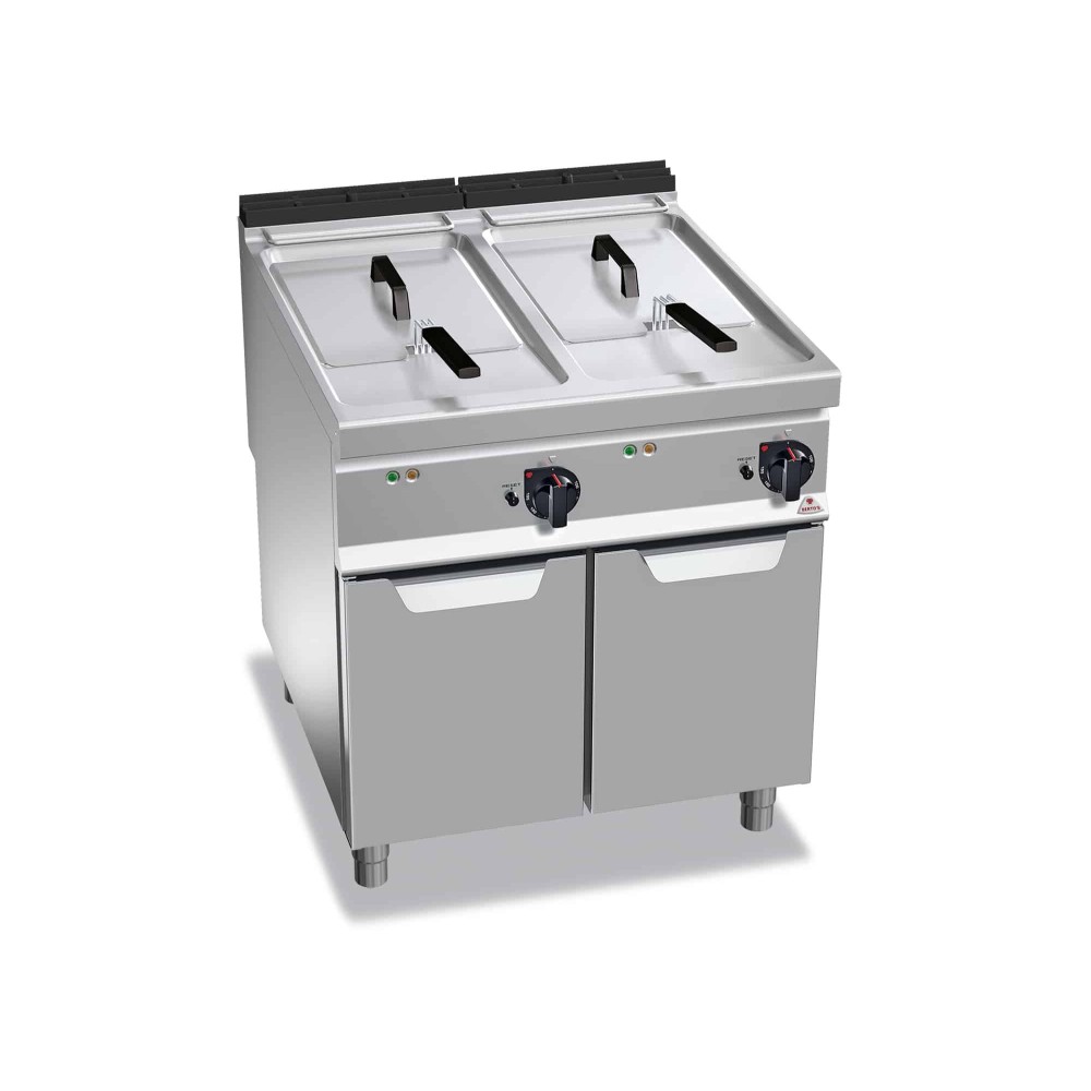 Frytownica elektryczna 2x22L 2-komorowa 800x900x900 Bertos E9F22-8M