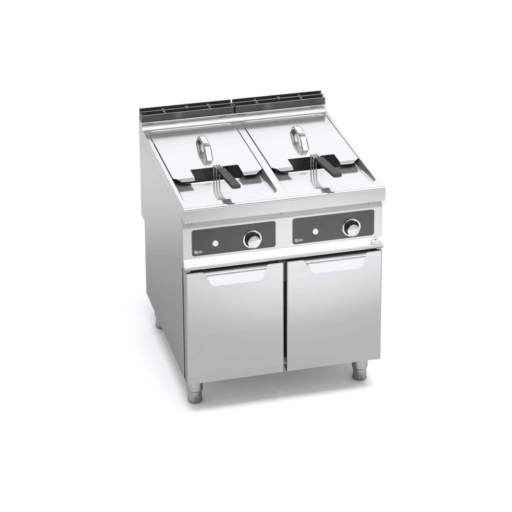 Frytownica elektryczna 2x22L 2-komorowa 800x900x900 Bertos E9F22-8M-BF