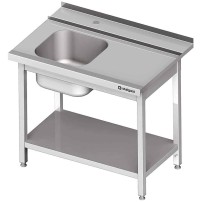 Stół załadowczy(P) 1-kom. z półką do zmywarki SILANOS 1300x760x900 mm spawany Stalgast 982407130S