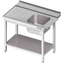 Stół załadowczy(L) 1-kom. z półką do zmywarki STALGAST 1200x750x880 mm spawany Stalgast 982497120S