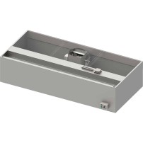 Okap przyścienny skrzyniowy ECONOMIC z łap. B,went. E1 i ośw. 2600x900x450 mm (1 segment) Stalgast 984060926