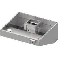 Okap przyścienny skośny ECONOMIC z łap. B,went. E1 i ośw. 1000x900x450 mm (1 segment) Stalgast 984080910