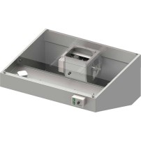 Okap przyścienny skośny ECONOMIC z łap. B,went. E2 i ośw. 2200x900x450 mm (1 segment) Stalgast 984110922