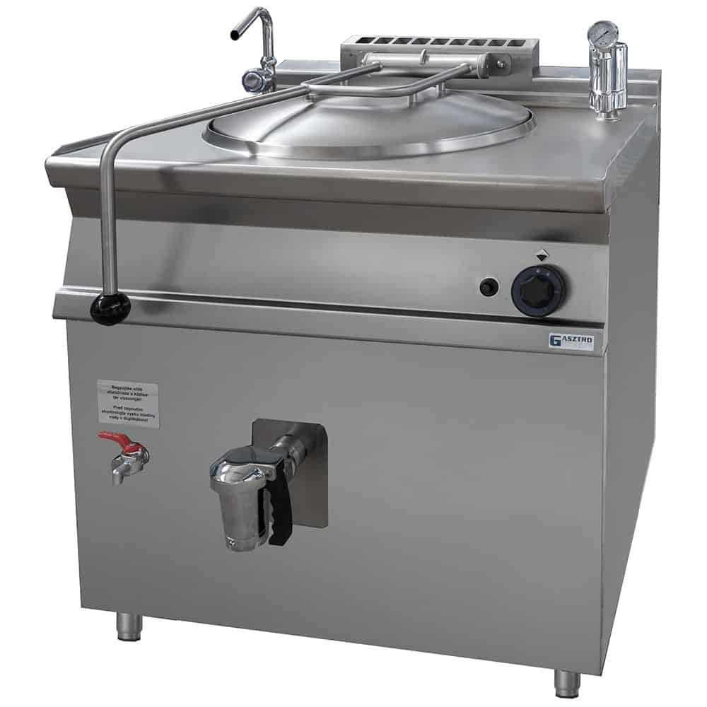 Kocioł warzelny z grzaniem pośrednim, 800x700x900, gazowy, P 12.5kW, V 80l, Stalgast 9906782