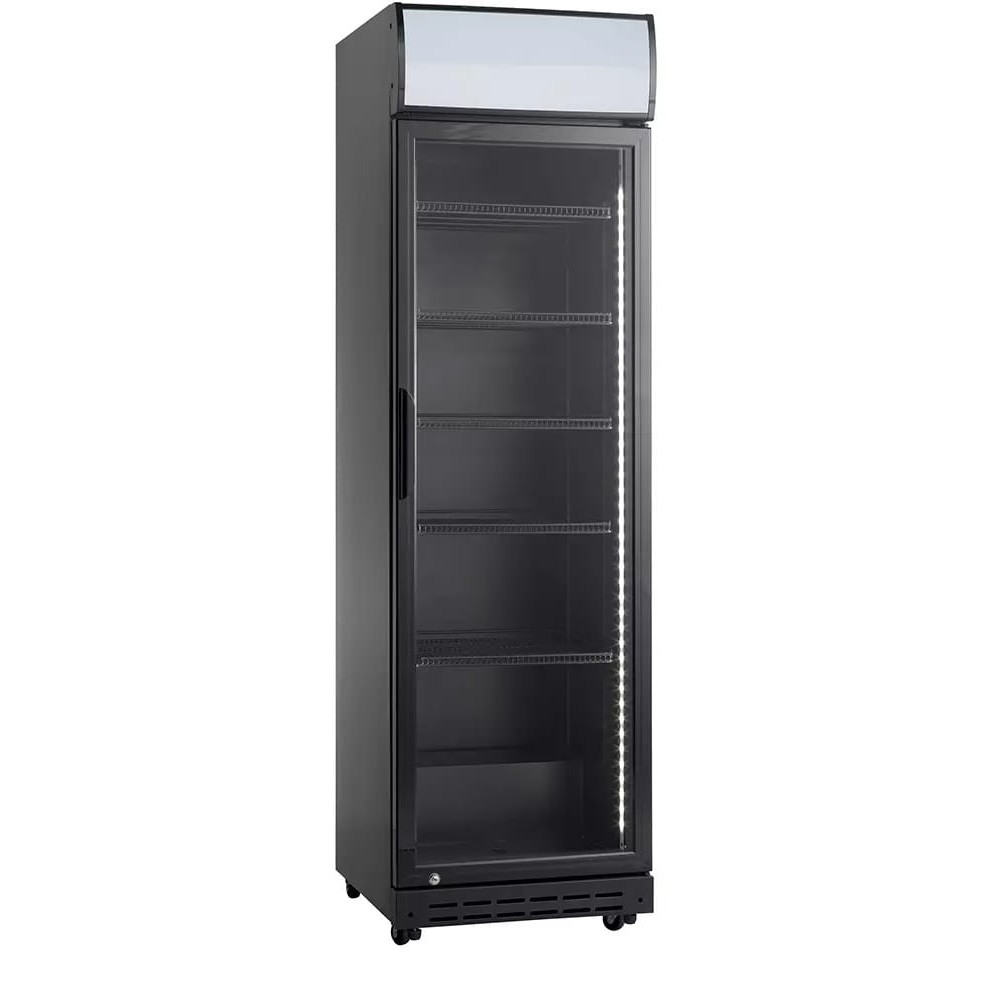 Szafa chłodnicza przeszklona SD420BE | 386 l | czarna (RQ419-BLACK) Resto Quality SD420BE