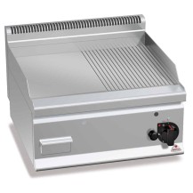 Płyta grillowa gazowa1/2 gładka + 1/2  ryflowana 600x600x290 Bertos G6FR6B