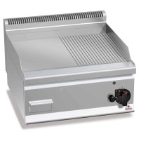 Płyta grillowa gazowa1/2 gładka + 1/2  ryflowana 600x600x290 Bertos G6FR6B