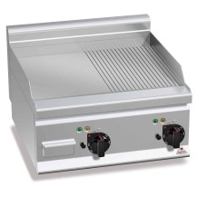 Płyta grillowa elektryczna 1/2 gładka + 1/2 ryflowana 600x600x290 Bertos E6FM6BP-2