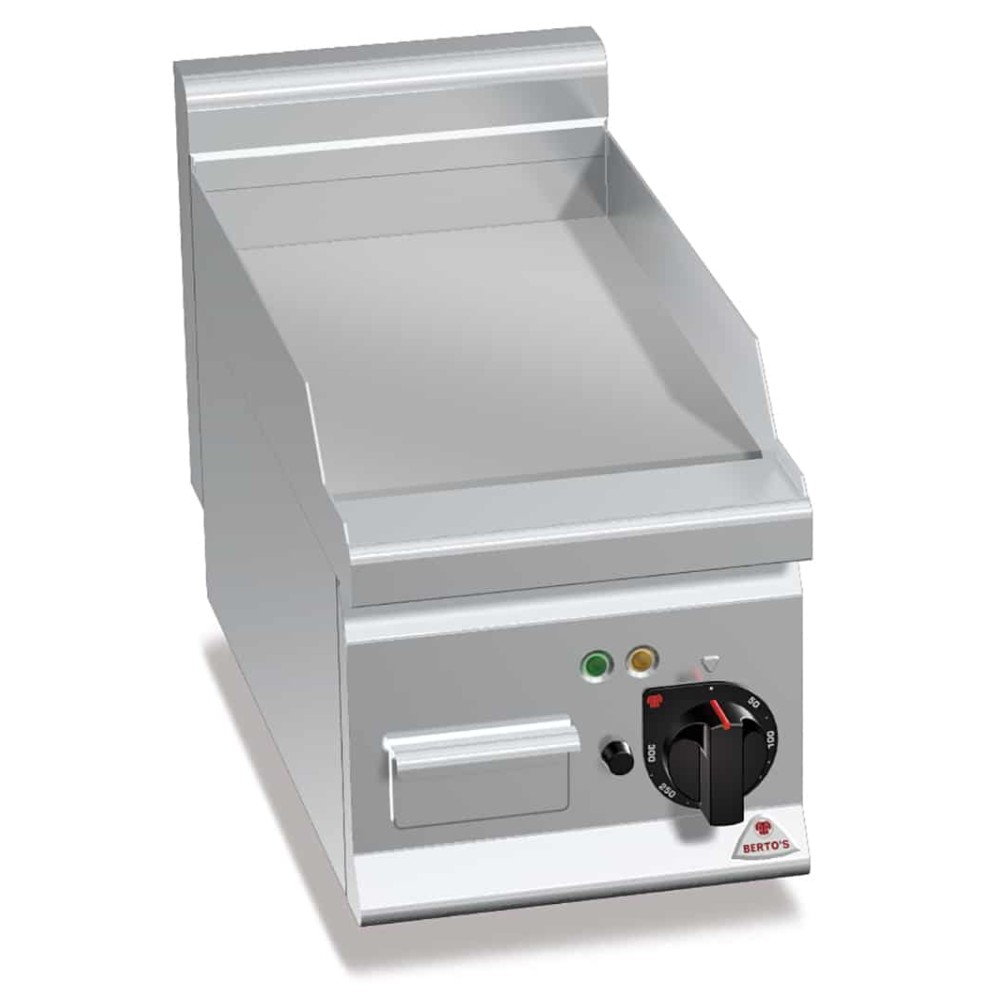 Płyta grillowa elektryczna gładka chromowana 300x600x290 Bertos E6FL3BP/CR