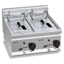 Frytownica elektryczna 10+10L 2-komorowa 600x600x290 Bertos E6F10-6B