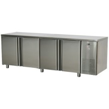 ﻿Stół mroźniczy czterodrzwiowy z rantem, 2380x700x850, RM GASTRO SM - 4D/N