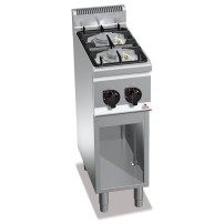 Kuchnia gazowa 2 palnikowa high-power 300x600x850 Bertos G6F2MPW