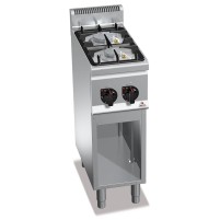 Kuchnia gazowa 2 palnikowa high-power 300x600x850 Bertos G6F2MPW