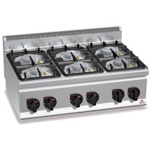 Kuchnia gazowa 6 palnikowa high-power 900x600x290 Bertos G6F6B