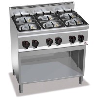 Kuchnia gazowa 6 palnikowa high-power 900x600x850 Bertos G6F6M