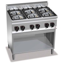 Kuchnia gazowa 6 palnikowa high-power 900x600x850 Bertos G6F6M