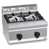 Kuchnia gazowa 2 palnikowa high-power  (10,5 kW) 600x600x290 Bertos G6F2BH6