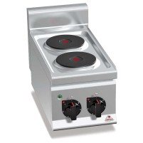 Kuchnia elektryczna 2 płytowa 300x600x290 Bertos E6P2B
