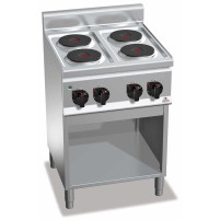 Kuchnia elektryczna 4 płytowa 600x600x850 Bertos E6P4M