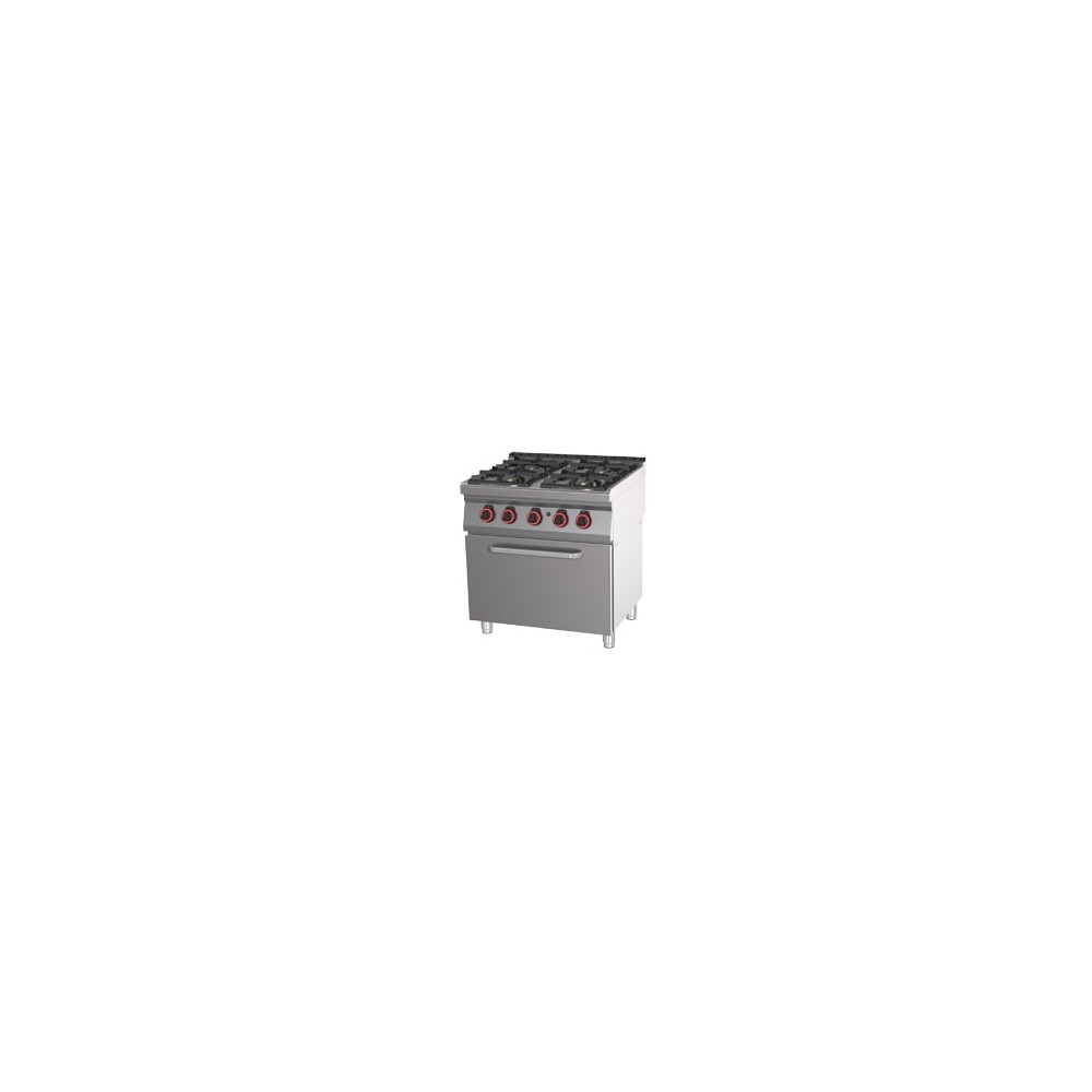 Kuchnia gazowa z piekarnikiem, 800x700x900, REDFOX SPBT 70/80 21 G