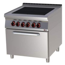 Kuchnia elektryczna z piekarnikiem, 800x900x900, REDFOX SPLT 90/80 - 11 E
