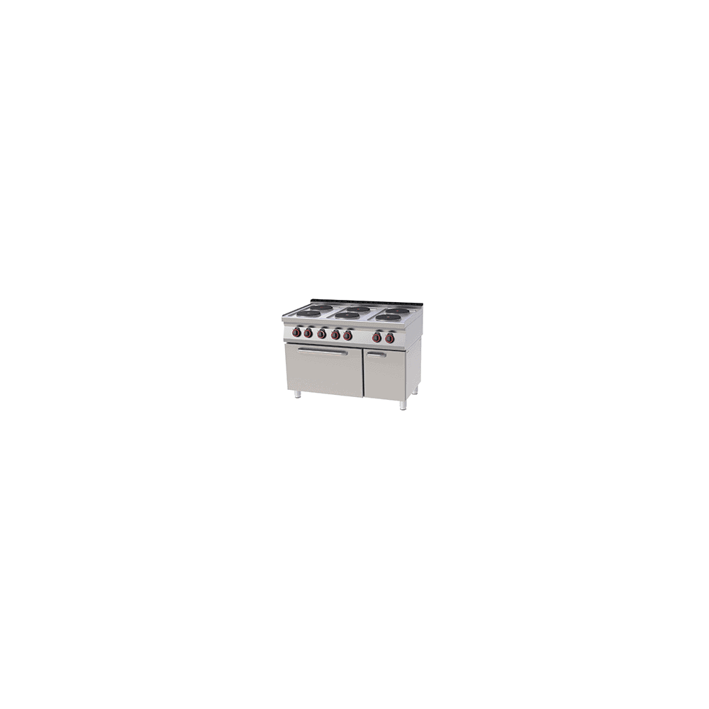 Kuchnia elektryczna z piekarnikiem, 1200x700x900, REDFOX SPT 70/120 11 E