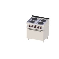 Kuchnia elektryczna z piekarnikiem, 800x700x900, REDFOX SPT 70/80 11 E