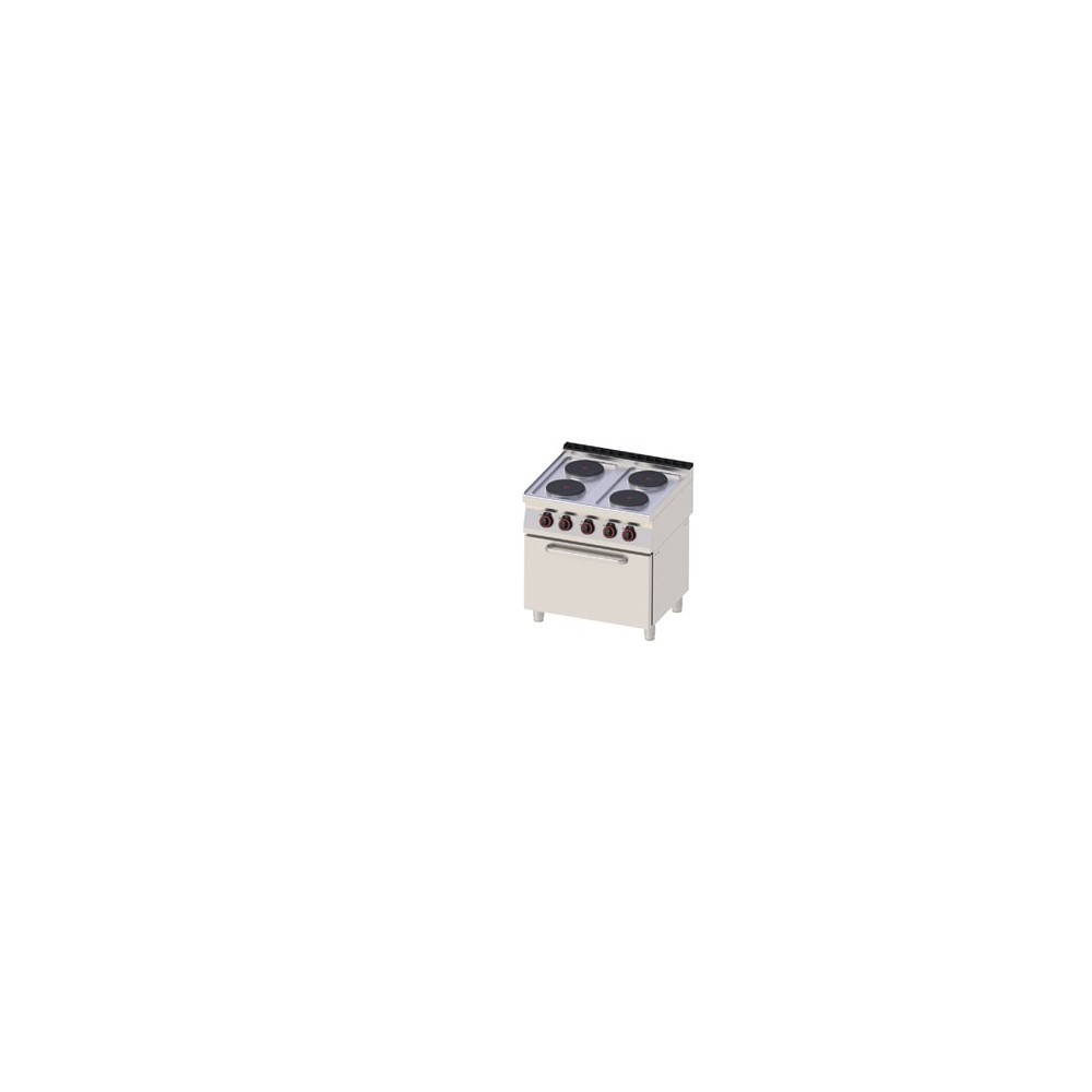 Kuchnia elektryczna z piekarnikiem, 800x700x900, REDFOX SPT 70/80 11 E
