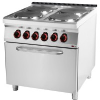 Kuchnia elektryczna z piekarnikiem, 1200x900x900, REDFOX SPT 90/120 - 21 E