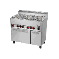 Kuchnia gazowa z piekarnikiem elektrycznym, 990x600x860, REDFOX SPT 90 GLS