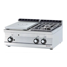 ﻿Kuchnia żeliwna gazowa, 800x700x280, RM GASTRO TP2T - 78 G/P