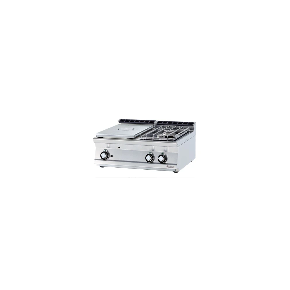 ﻿Kuchnia żeliwna gazowa, 800x700x280, RM GASTRO TP2T - 78 G/P