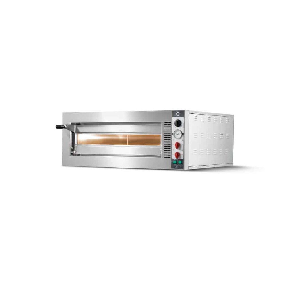Piec do pizzy 1 komorowy, na podstawie, szeroka komora 6 x 350mm Cuppone Tiepolo TP635L/1CM