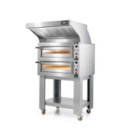 Piec do pizzy 1 komorowy, na podstawie, szeroka komora 6 x 350mm Cuppone Tiepolo TP635L/1CM