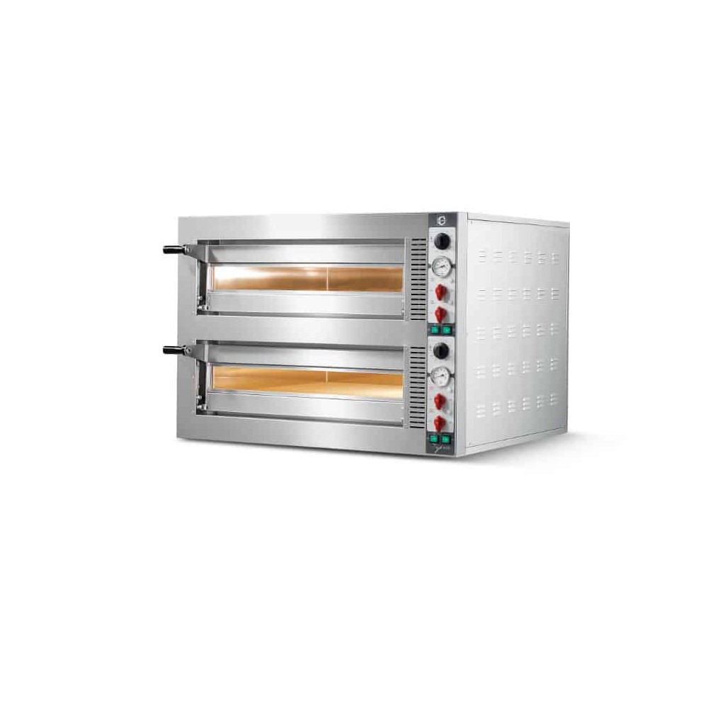 Piec do pizzy 2 komorowy, na podstawie 2 x 9 x 350mm Cuppone Tiepolo TP935/2CM